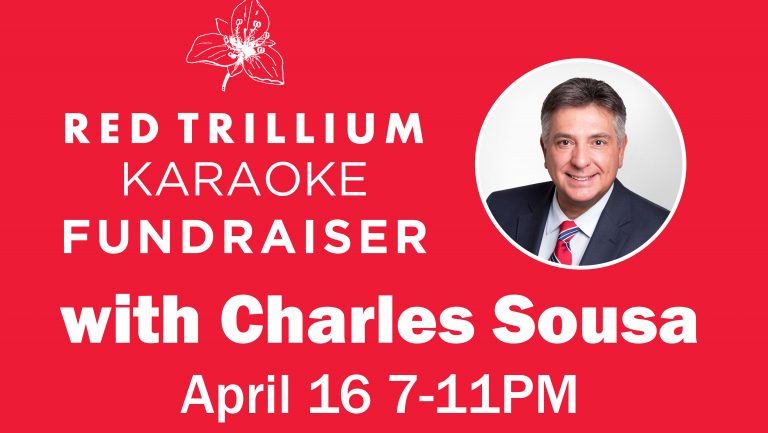 April 16: Red Trillium Karaoke Fundraiser with Charles Sousa