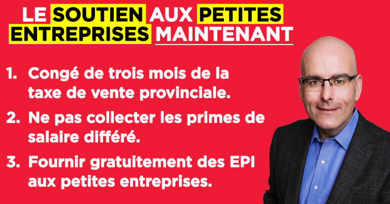 Del Duca publie un plan de relance pour les petites entreprises