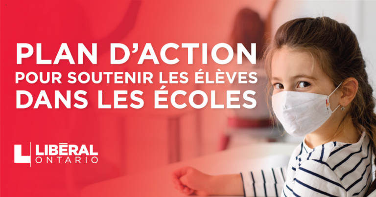 Plan d’action « Étudiants à l’école » de Steven Del Duca