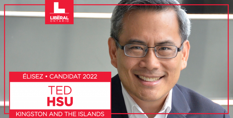 Les libéraux de Kingston et les îles nomment Ted Hsu comme candidat du Parti libéral de l&rsquo;Ontario pour 2022