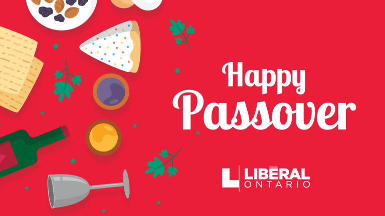 Statement from Steven Del Duca on Passover