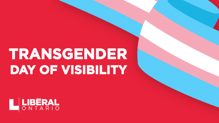 Statement from Steven Del Duca on Transgender Day of Visibility
