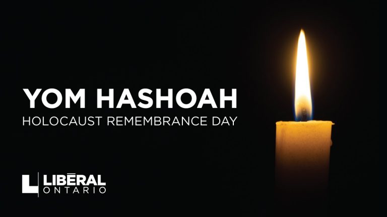 Statement from Steven Del Duca on Yom HaShoah
