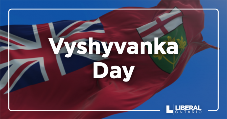 Statement from Steven Del Duca on Vyshyvanka Day