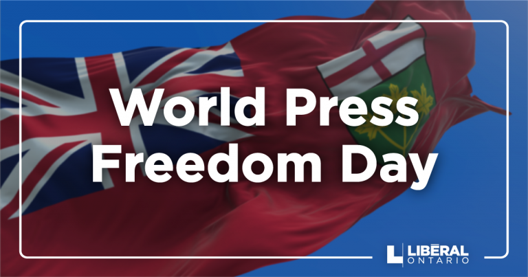 Statement from Steven Del Duca on World Press Freedom Day