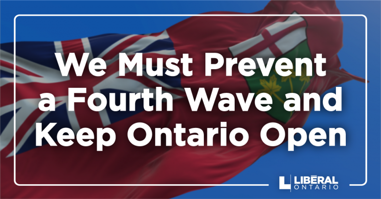 Les libéraux de l&rsquo;Ontario demandent de nouvelles mesures pour prévenir une quatrième vague
