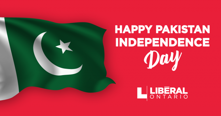 Statement from Steven Del Duca on the Independence Day of Pakistan