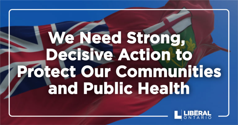 Ontario Liberals Release Plan to Mandate Safety After Surge in Anti-Science Protests