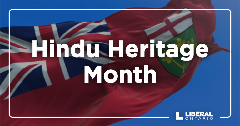 Statement from Steven Del Duca on Hindu Heritage Month