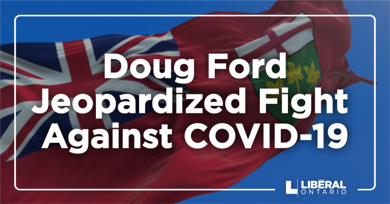 Doug Ford’s Disastrous Vaccine Certificate Deadline Jeopardized the Fight Against COVID-19