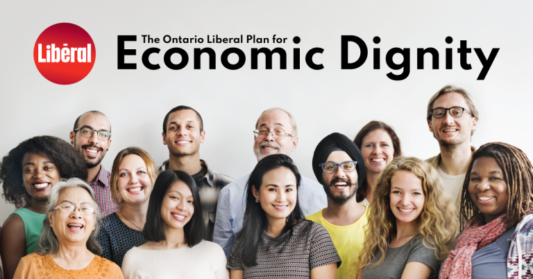 The Ontario Liberal Plan for Economic Dignity