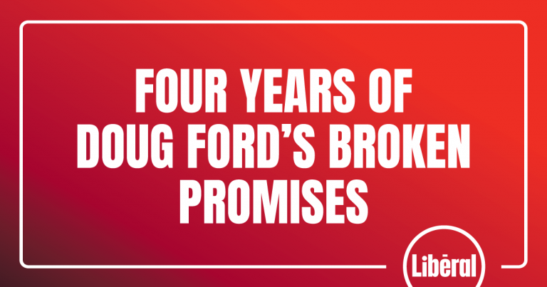Four Years of Doug Ford’s Broken Promises