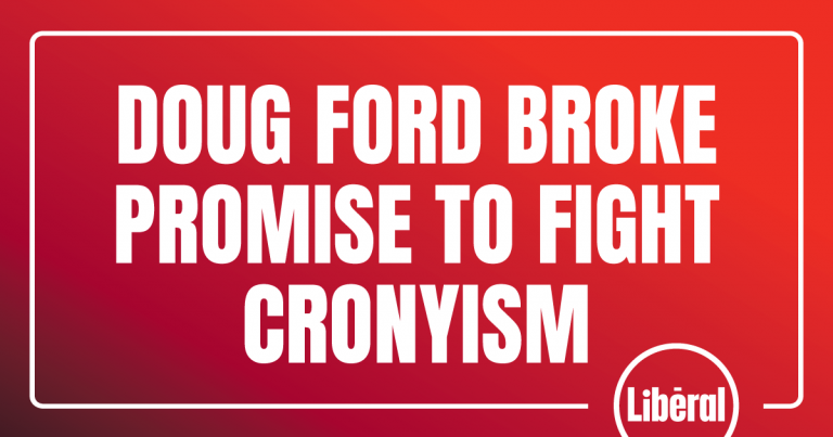Doug Ford a brisé sa promesse de combattre le copinage