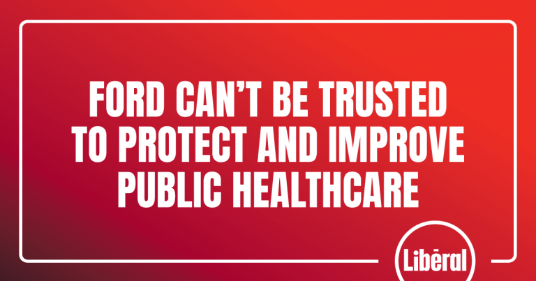 Ford Conservatives’ Cuts and Broken Promises Prove They Can’t be Trusted to Protect and Improve Public Healthcare