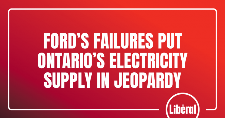Ford’s Failures Put Ontario’s Electricity Supply in Jeopardy