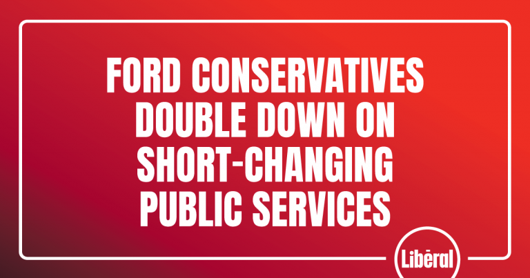Ford Conservatives Double Down on Short-Changing Public Services