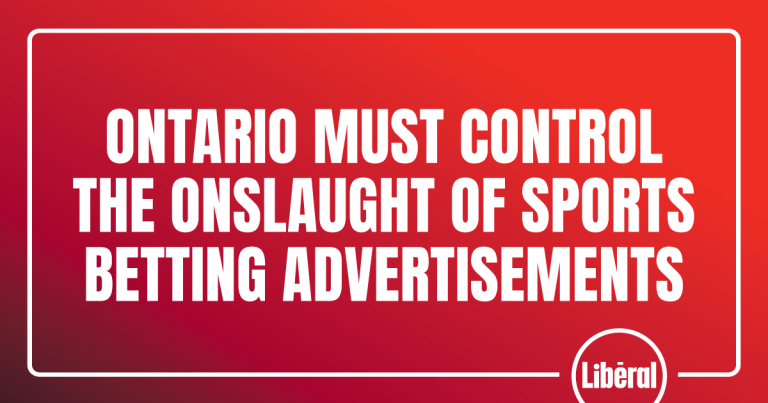 Ontario Must Control the Onslaught of Sports Betting Advertisements