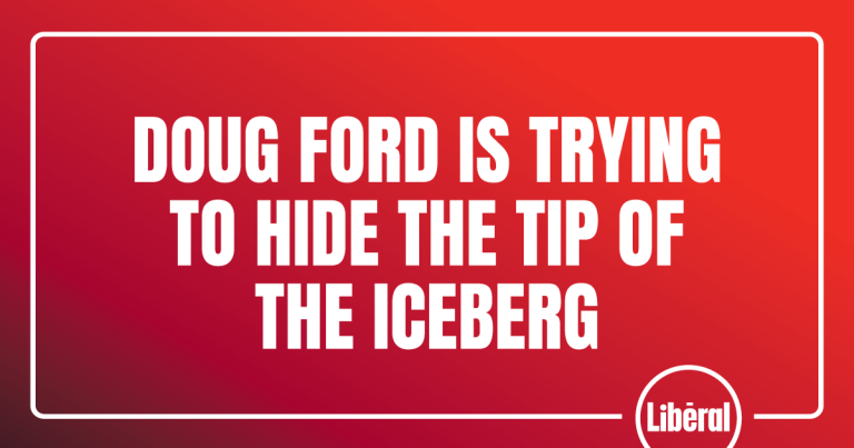 Doug Ford is Trying to Hide the Tip of the Iceberg: MPP Fraser