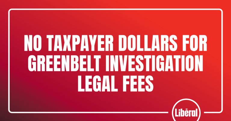 No Taxpayer Dollars for Greenbelt Investigation Legal Fees: MPP Fraser
