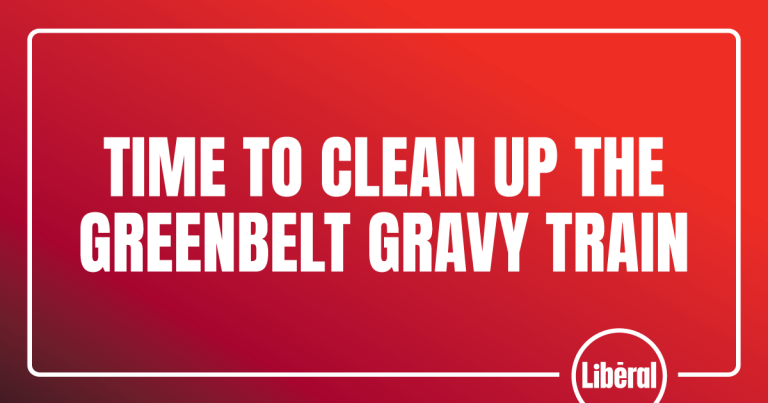Time to Clean Up the Greenbelt Gravy Train