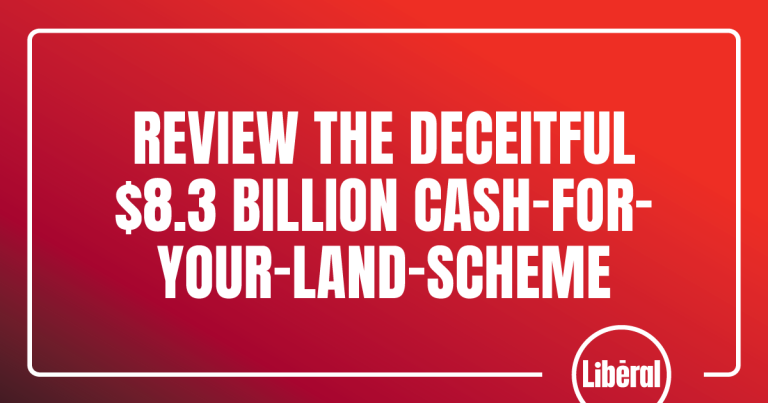 Review the Deceitful $8.3 Billion Cash-For-Your-Land-Scheme