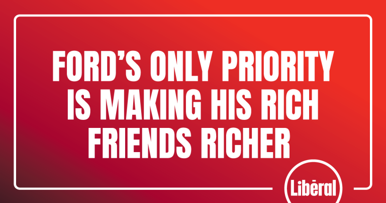 Ford’s Only Priority is Making His Rich Friends Richer