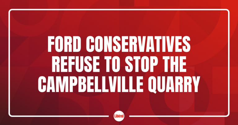 Ford Conservatives Refuse to Stop the Campbellville Quarry